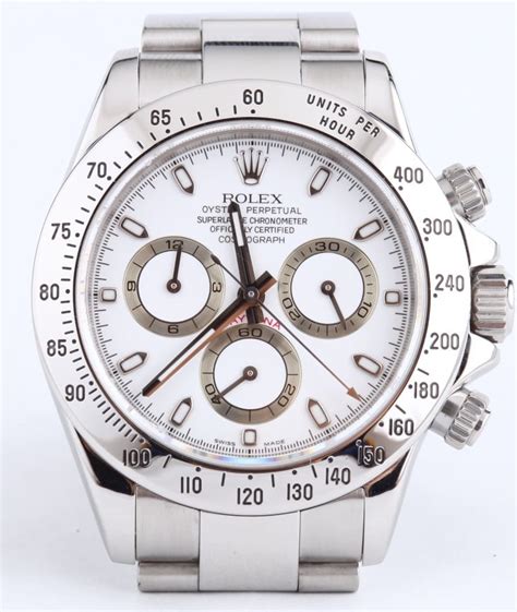 rolex daytona white face stainless band|rolex daytona black and white.